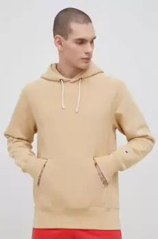 Champion bluza barbati, culoarea bej, cu gluga, melanj imagine