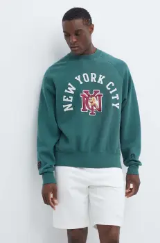 Champion bluza barbati, culoarea verde, cu imprimeu, 220002 imagine