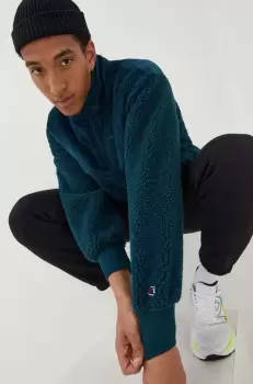 Champion bluza barbati, culoarea verde, neted imagine