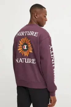 Champion bluza barbati, culoarea violet, cu imprimeu, 220427 imagine