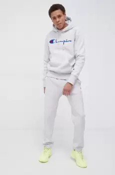 Champion Pantaloni barbati, culoarea gri, cu imprimeu imagine