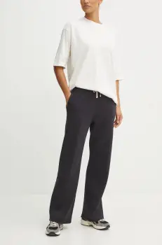 Champion pantaloni de trening culoarea negru, neted, 117638 imagine