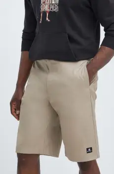 Champion pantaloni scurti din bumbac culoarea bej, 219861 imagine