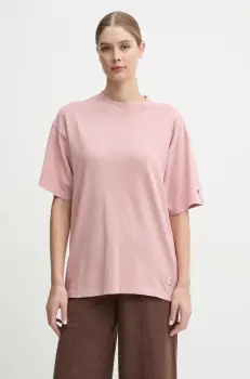 Champion tricou din bumbac femei, culoarea roz, 117449 imagine