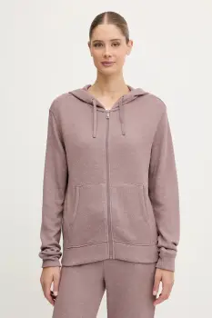 Chantelle bluza culoarea bleumarin, cu gluga, uni, C15WL5 imagine