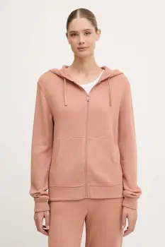 Chantelle bluza culoarea bleumarin, cu gluga, uni, C15WL5 imagine