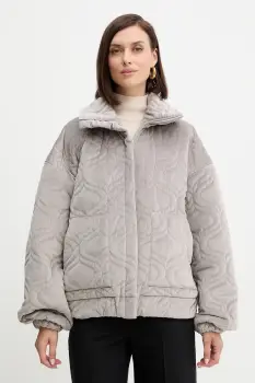 Charo Ruiz Ibiza geaca culoarea gri, de tranzitie, oversize, 257310 imagine