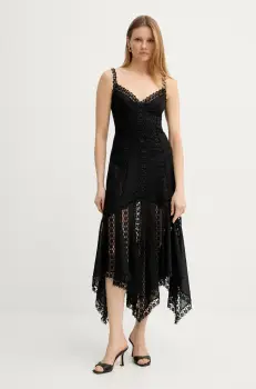 Charo Ruiz Ibiza rochie Blossel culoarea negru, maxi, evazati, 251621 imagine