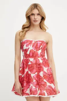 Charo Ruiz Ibiza rochie Cami culoarea alb, mini, evazati, 252600 imagine