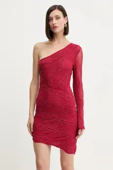 Charo Ruiz Ibiza rochie culoarea rosu, mini, mulata, 257603 imagine