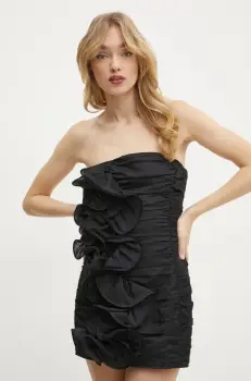 Charo Ruiz Ibiza rochie Orbet culoarea negru, mini, mulata, 256601 imagine