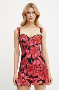 Charo Ruiz Ibiza rochie Sunil culoarea roz, mini, mulata, 252602 imagine