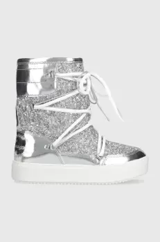 Chiara Ferragni cizme de iarna culoarea argintiu, CF3257_004 imagine
