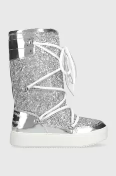 Chiara Ferragni cizme de iarna culoarea argintiu, CF3260_004 imagine