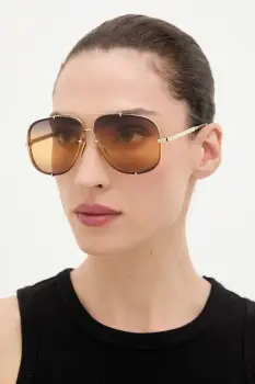 Chloe ochelari de soare culoarea auriu, CH0348S imagine