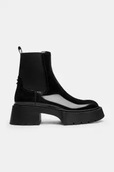 Coach botine Leah Platform culoarea negru, cu toc drept, CCH90 imagine