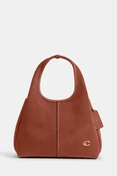 Coach geanta crossbody de dama din piele intoarsa Suade Lana Shoulder Bag 23 imagine