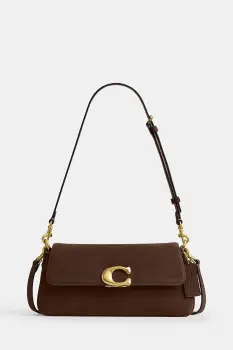 Coach geanta crossbody pentru femei, din piele intoarsa Suade Jet Shoulder Bag imagine