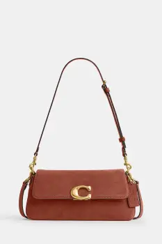 Coach geanta crossbody pentru femei, din piele intoarsa Suade Jet Shoulder Bag imagine