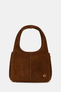 Coach geanta de mana din piele intoarsa Lana culoarea maro, CBZ96 imagine