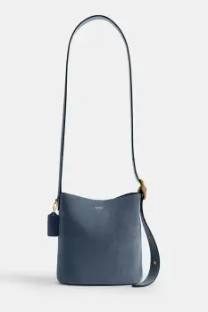 Coach geanta de mana din piele intoarsa Suede Bleecker Bucket 21 CCW84 imagine