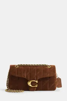 Coach geanta de mana din piele intoarsa Tabby 26 culoarea maro, CCK49 imagine