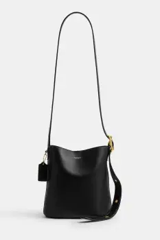 Coach geanta de piele Bleecker Bucket Bag 21 culoarea gri, CCX07 imagine