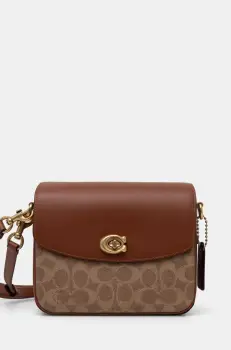 Coach geanta de piele Cassie 19 culoarea maro, CV436 imagine