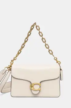 Coach geanta de piele TABBY culoarea bej, CY919 imagine