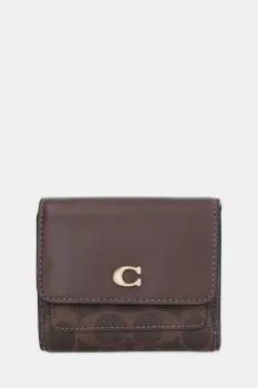 Coach portofel culoarea bej, CAT56 imagine