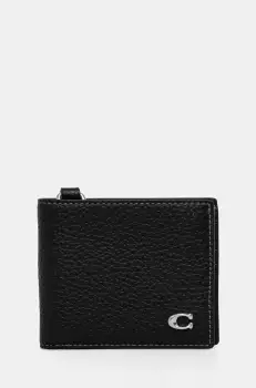Coach portofel de piele barbati, culoarea negru, CZ057 imagine