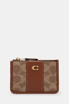 Coach portofel femei, culoarea maro imagine