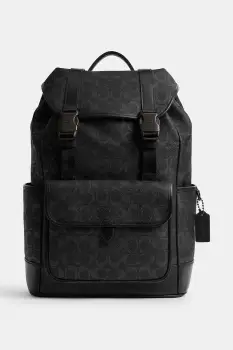 Coach rucsac culoarea negru, mare, cu imprimeu, CU201 imagine