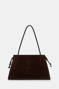 Coccinelle geanta de mana din piele intoarsa COCCINELLEDULSE SUEDE culoarea maro, E1.SS6.13.01.01 imagine