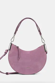 Coccinelle geanta de mana din piele intoarsa culoarea maro, E1.QKG.13.03.01 imagine