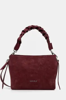 Coccinelle geanta de mana din piele intoarsa culoarea negru, E1 P6P 58 01 01 imagine
