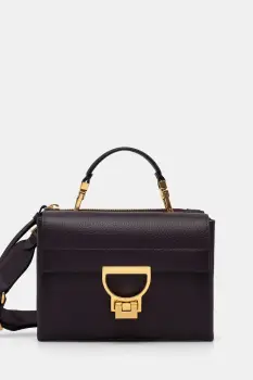 Coccinelle geanta de piele Arlettis culoarea negru, E1 ND8 55 B7 01 imagine