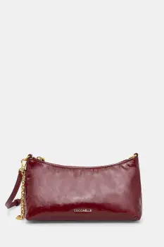Coccinelle geanta de piele AURA culoarea bordo, E5.THJ.55.01.01 imagine