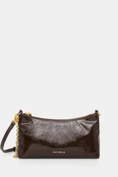 Coccinelle geanta de piele AURA culoarea maro, E5.THJ.55.01.01 imagine