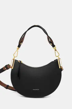 Coccinelle geanta de piele COCCINELLESUNUP culoarea negru, E1.QKF.13.03.01 imagine