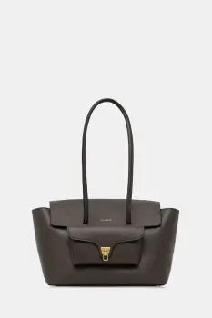 Coccinelle geanta shopper pentru femei din piele DOUBLE BEAT imagine
