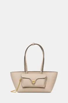 Coccinelle geanta shopper pentru femei din piele DOUBLE BEAT imagine