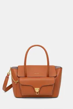 Coccinelle geanta shopper pentru femei din piele DOUBLE BEAT imagine
