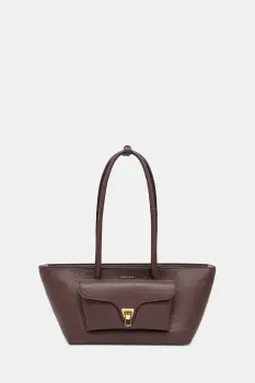 Coccinelle geanta shopper pentru femei din piele DOUBLE BEAT imagine