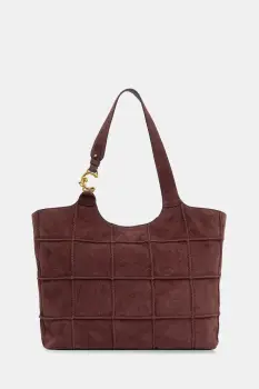 Coccinelle geanta shopper pentru femei din piele intoarsa imagine