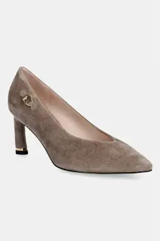 Coccinelle pantofi cu toc stiletto din piele intoarsa imagine