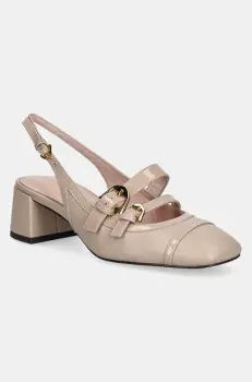 Coccinelle pantofi de piele culoarea roz, cu toc drept, cu toc deschis, E4 S5C 21 02 01 N12 imagine