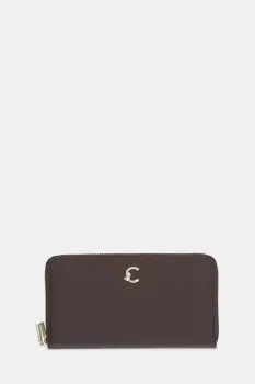 Coccinelle portofel de piele COCCINELLE C-ME culoarea maro, E2.SSL.11.32.21 imagine