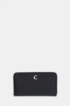 Coccinelle portofel de piele COCCINELLE C-ME culoarea negru, E2.SSL.11.32.21 imagine