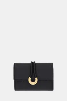 Coccinelle portofel de piele COCCINELLELISBET SOFT culoarea negru, E2.T1I.11.F0.01 imagine